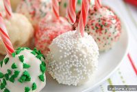 Frosty Peppermint Krispies Snowballs