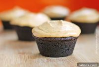 Decadent Chocolate Muffins with Spiced Pumpkin Cream Cheese Frosting