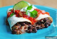 Quick Fix Chicken Black Bean Burritos