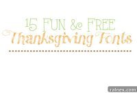 15 Festive Free Thanksgiving Fonts