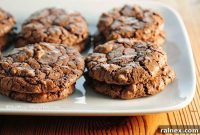 Fudgy Double Chocolate Crackle Cookies