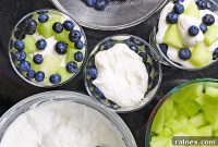 Refreshing Honeydew Blueberry Lemon Cream Trifle