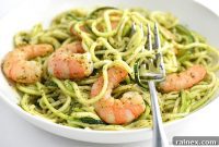 Zesty Pesto Shrimp Zoodles