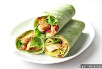 Mediterranean Hummus Grilled Chicken Wrap Recipe
