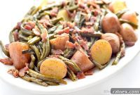 Classic Southern Green Beans and Potatoes with Smoky Bacon and Sweet Vidalia Onion