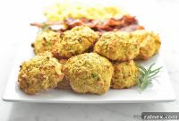 Fluffy Sweet Potato Cheddar Drop Biscuits