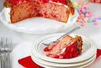 Velvet Cherry Embrace Cake