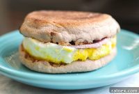 Savory Canadian Bacon and Cheese Muffin