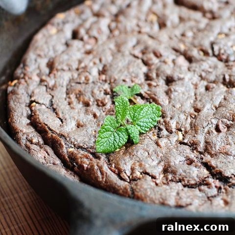 Chocolate Mint Skillet Cookie Recipe