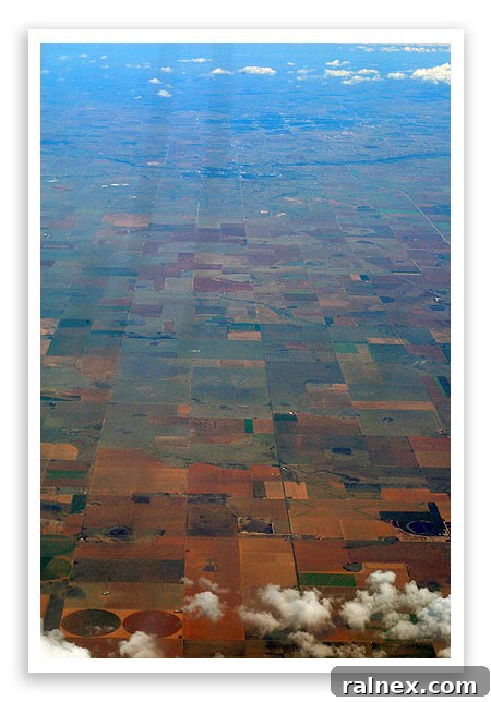 fly1 fly1 - Aerial view of patterned agricultural fields