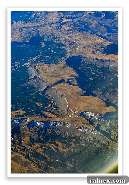 fly14 fly14 - Flatter, gentler mountain landscape from above