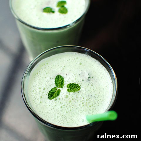 Mint Chocolate Chip Milkshake