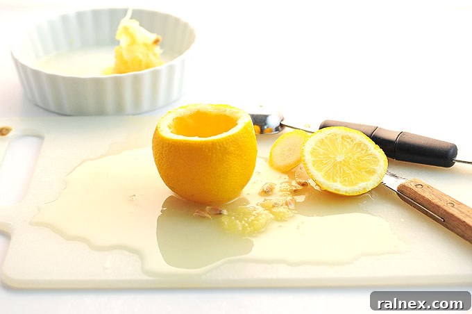 Crafting Irresistible Lemon Cups 12 Step 11: A finished lemon cup presented beautifully on its own, showcasing its neat form.