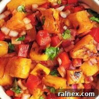 Delicious grilled pineapple mango salsa recipe