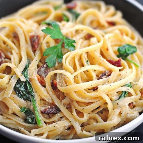 Bacon Fettuccine Alfredo