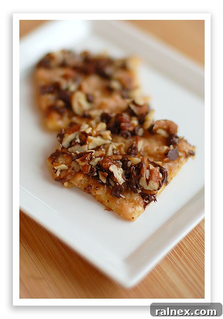 Redneck Toffee with various toppings