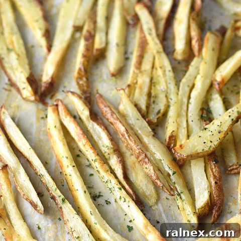 Homemade Baked Truffle Fries - gourmet and easy