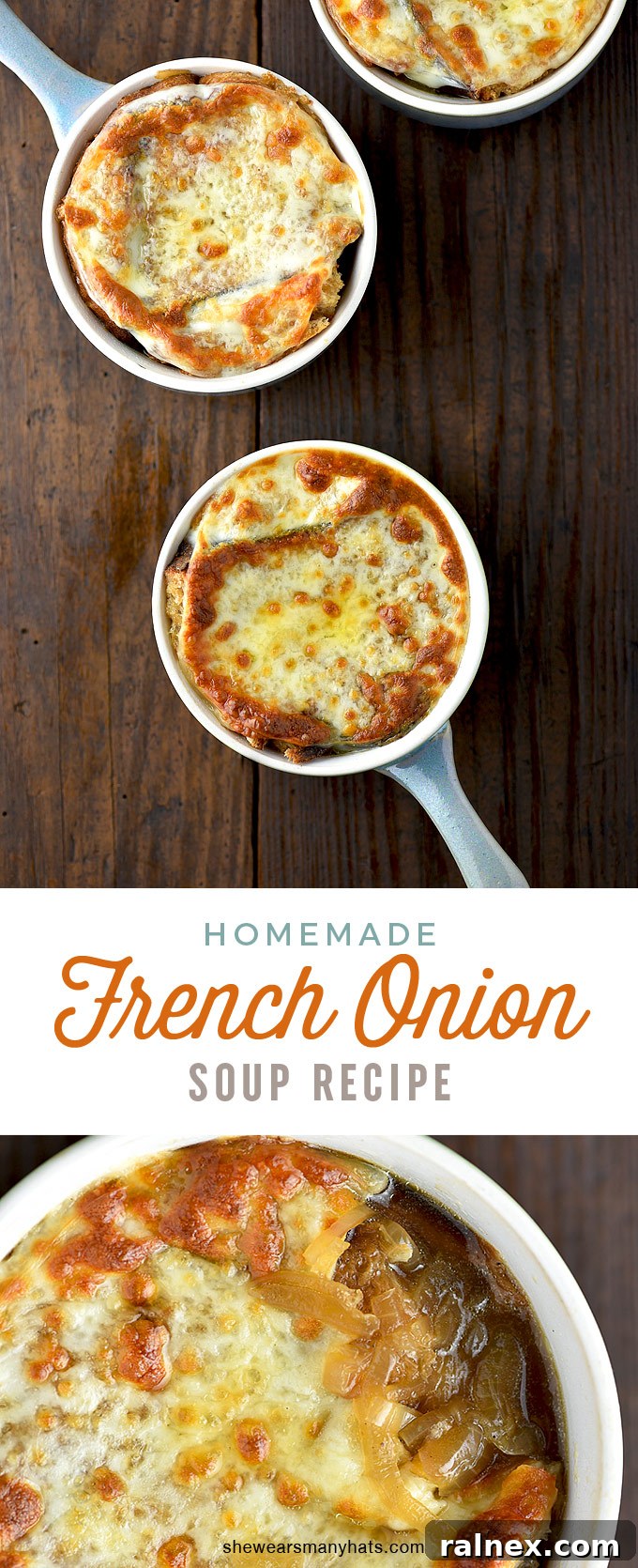 Easy Homemade French Onion Soup Recipe | shewearsmanyhats.com