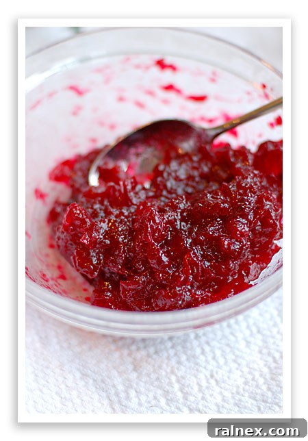 Cranberry Butter Close-up of festive Cranberry Butter