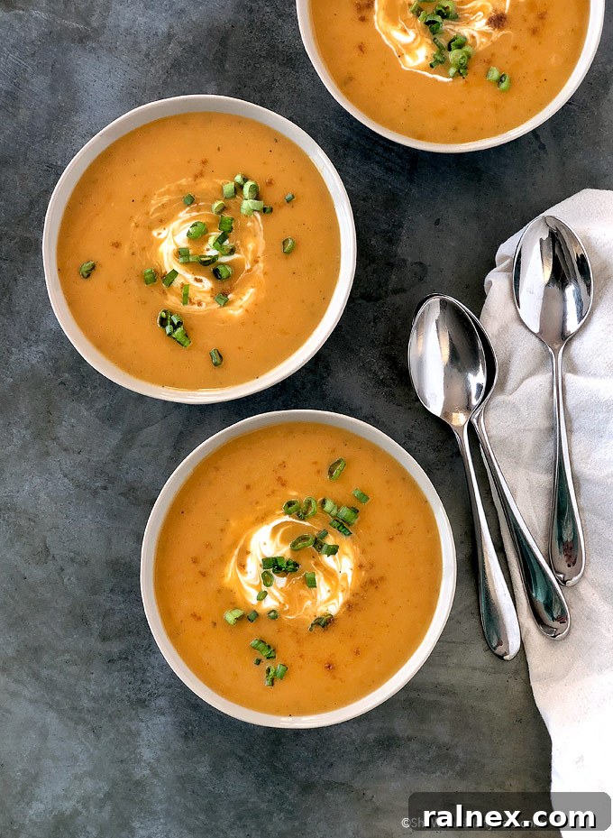 Silky Sweet Potato Delight 4 Easy Creamy Sweet Potato Soup Recipe | shewearsmanyhats.com